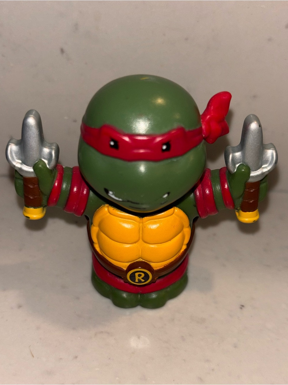 Fisher Price Little People Teenage Mutant Ninja Turtles Raphael Figure Toy TMNT